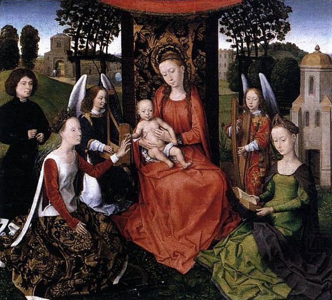 Hans Memling The Mystic Marriage of St Catherine china oil painting image
